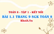 Bài 1.1 trang 9 SGK Toán 8 tập 1 Kết nối tri thức